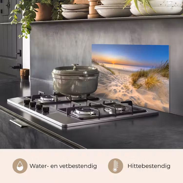 Duin - Zonsondergang - Horizon - Strand - Gras keuken achterwand spatscherm klein -usp_NL