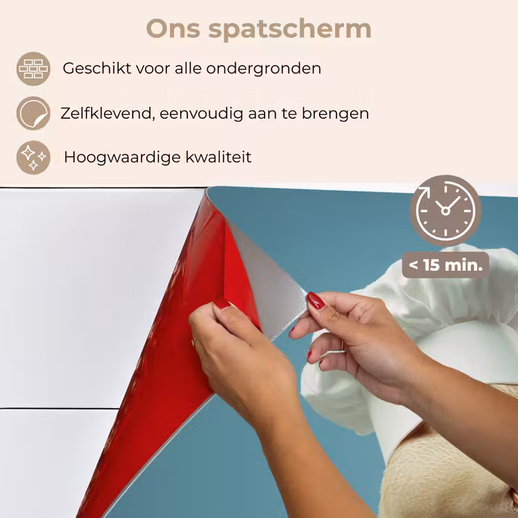 Eend - Koksmuts - Cute - Vogel keuken achterwand spatscherm klein -spatscherm_NL