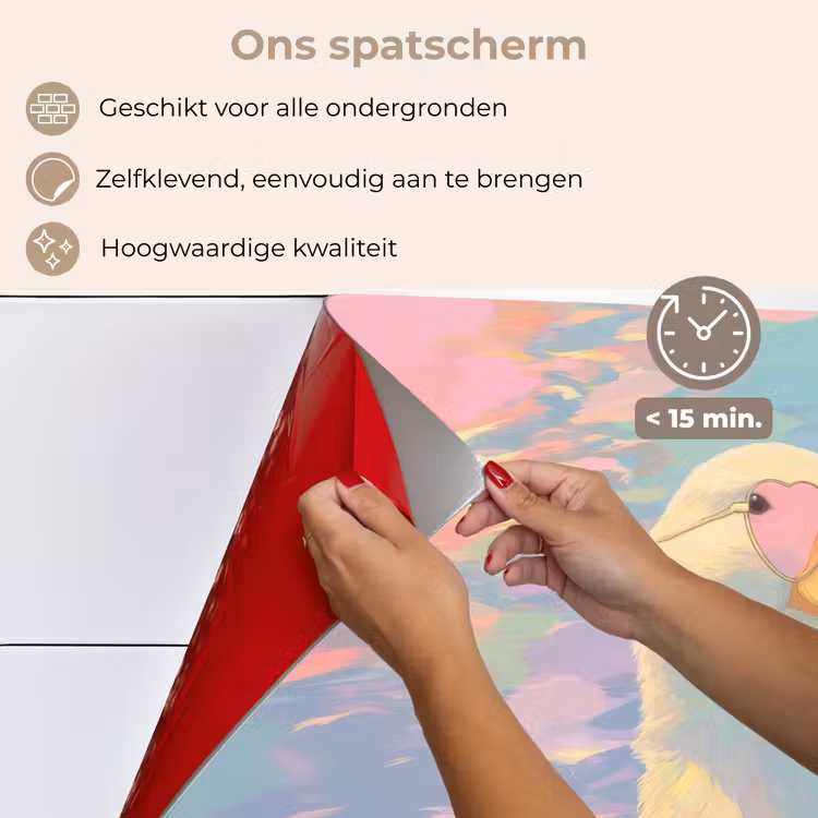Eend - Zonnebril - Water keuken achterwand spatscherm klein -spatscherm_NL