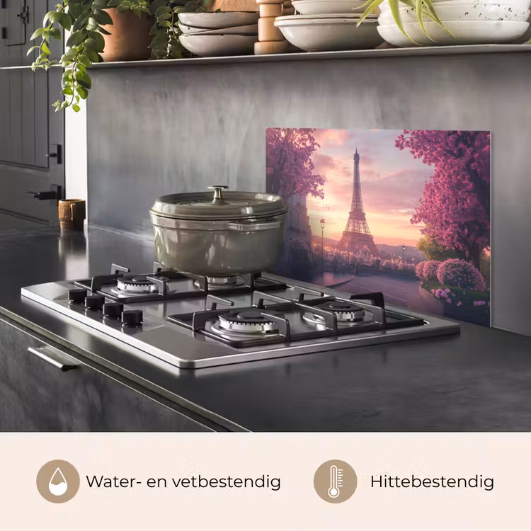 Eiffeltoren - Parijs - Roze keuken achterwand spatscherm klein -usp_NL