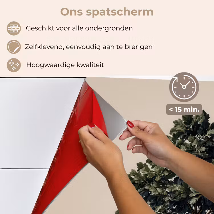 Eikenboom - Schaduw - Egaal keuken achterwand spatscherm klein -spatscherm_NL