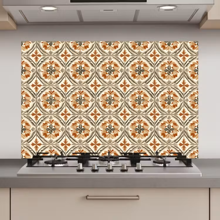 Elegant - Antiek - Kleurrijk keuken achterwand spatscherm klein 900 -3d_website