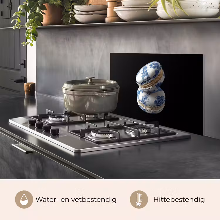 Eten - Macarons - Delfts blauw - Koekjes keuken achterwand spatscherm klein -usp_NL