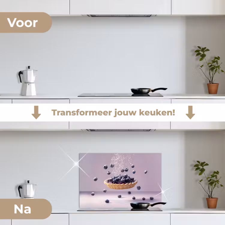 Eten - Taart - Bessen - Blauw keuken achterwand spatscherm klein -voor_na_NL