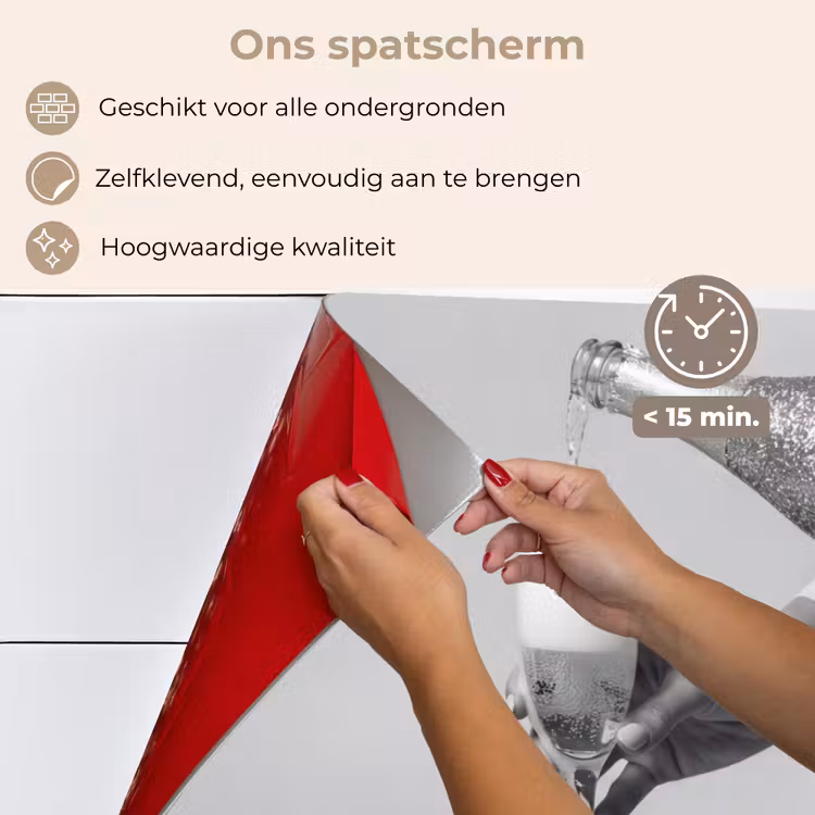 Feestelijk - Champagne - Discobal keuken achterwand spatscherm klein -spatscherm_NL