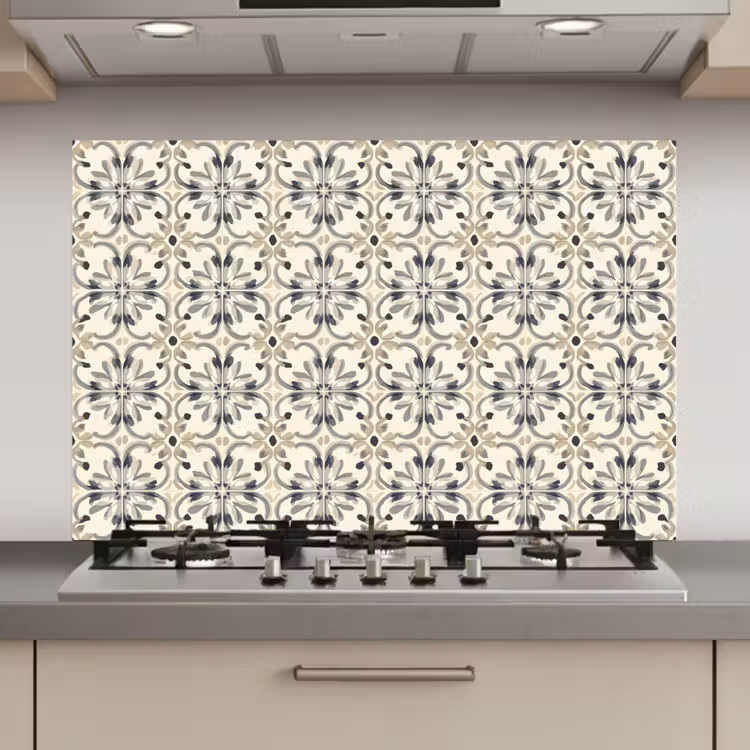 Floraal - Patroon - Kleurrijk keuken achterwand spatscherm klein 900 -3d_website