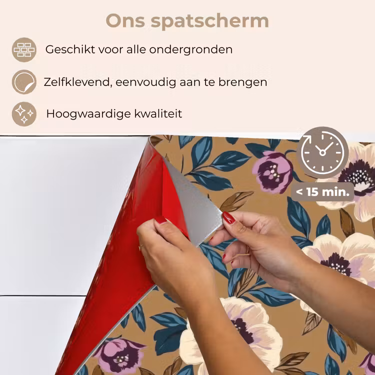 Floraal - Stilleven - Kleurrijk keuken achterwand spatscherm klein 900 -spatscherm_NL