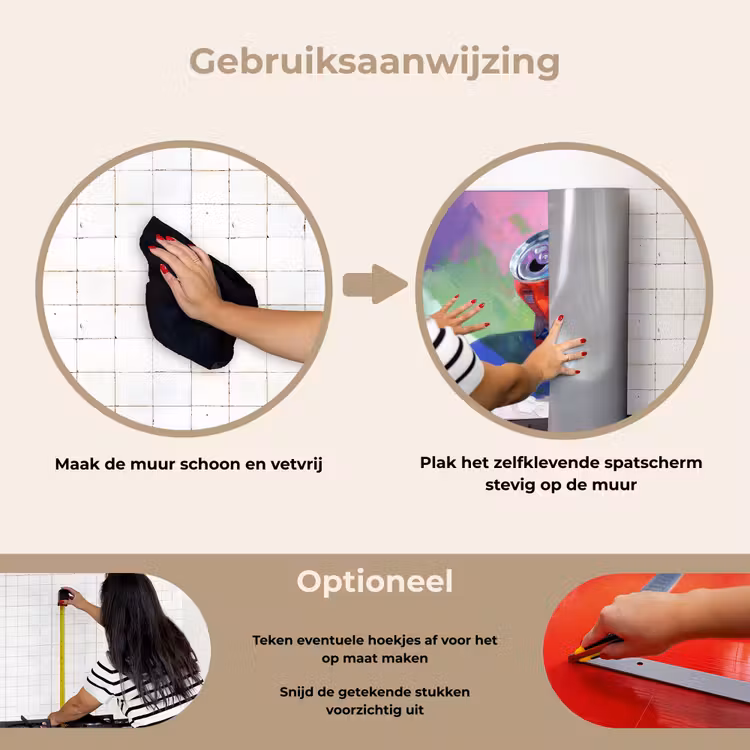 Frisdrank - Blik - Paars keuken achterwand spatscherm klein -gebruiksaanwijzing_NL