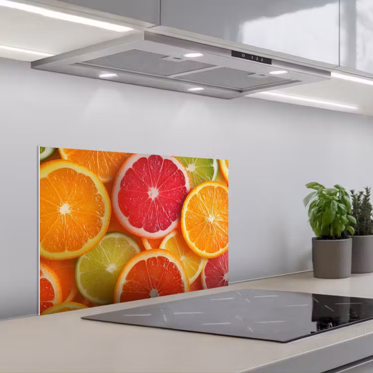 Fruit - Kleurrijk - Close up keuken achterwand spatscherm klein -3d_schuin