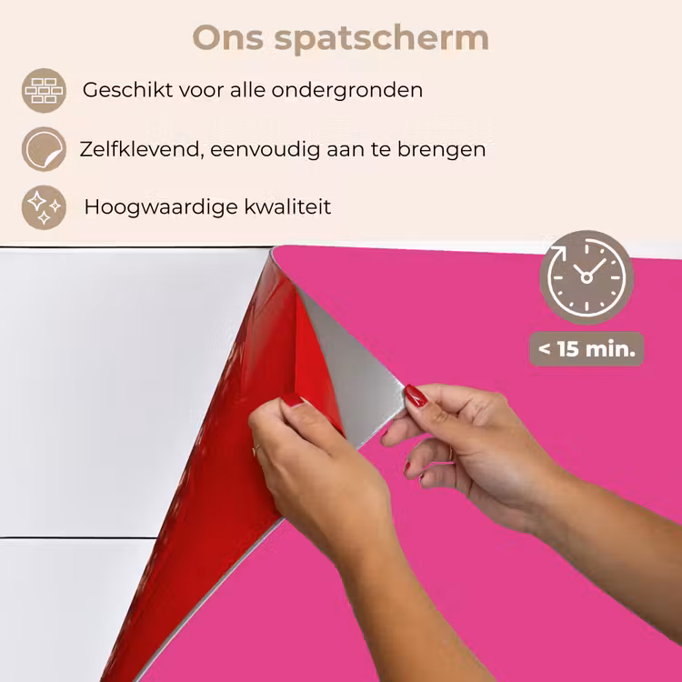 Fuchsia - Neon - Kleuren keuken achterwand spatscherm klein 900 -spatscherm_NL