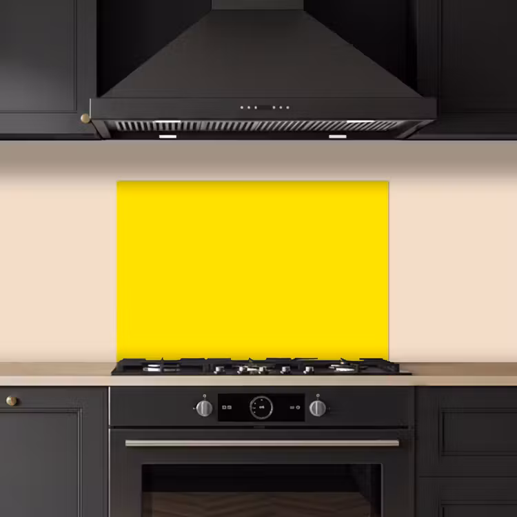 Geel - Citroen - Neon - Kleuren keuken achterwand spatscherm klein 900 -sfeer1