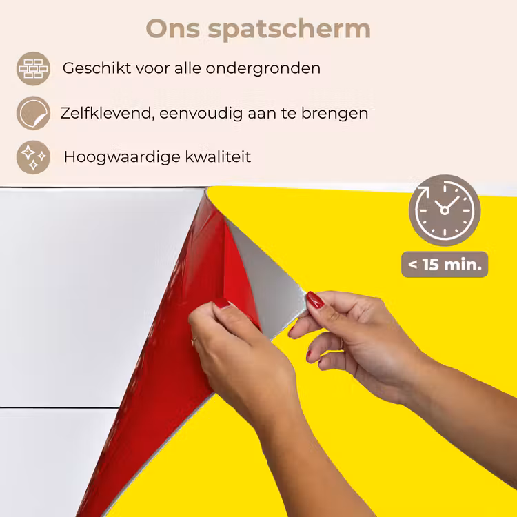 Geel - Citroen - Neon - Kleuren keuken achterwand spatscherm klein 900 -spatscherm_NL
