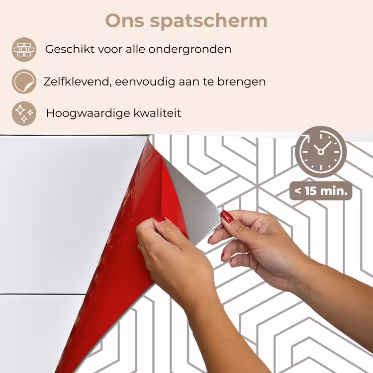 Geometrie - Lijn - Patroon keuken achterwand spatscherm klein 900 -spatscherm_NL