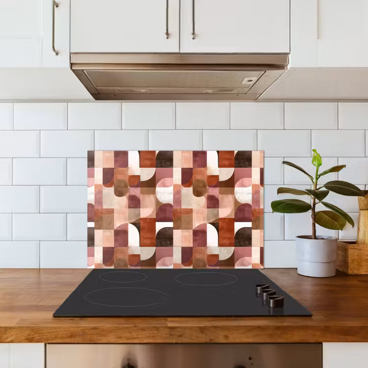 Geometrie - Modern - Retro keuken achterwand spatscherm klein 900 -sfeer2