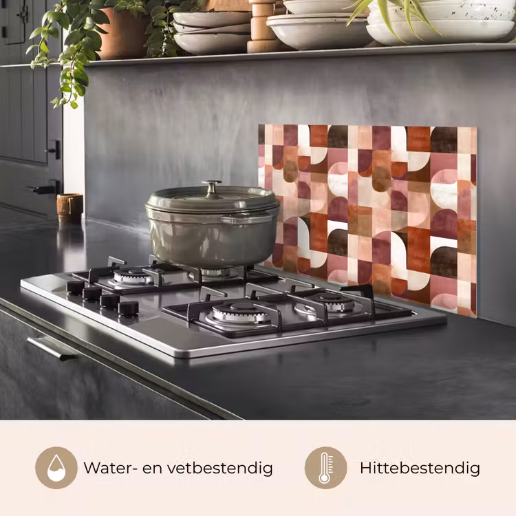 Geometrie - Modern - Retro keuken achterwand spatscherm klein 900 -usp_NL