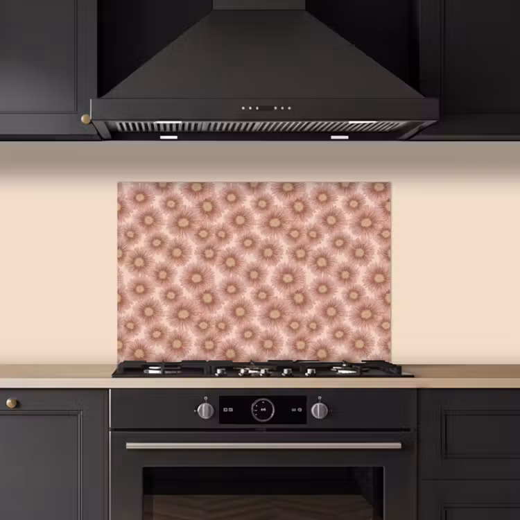 Gerbera - Bloemen - Roze keuken achterwand spatscherm klein 900 -sfeer1