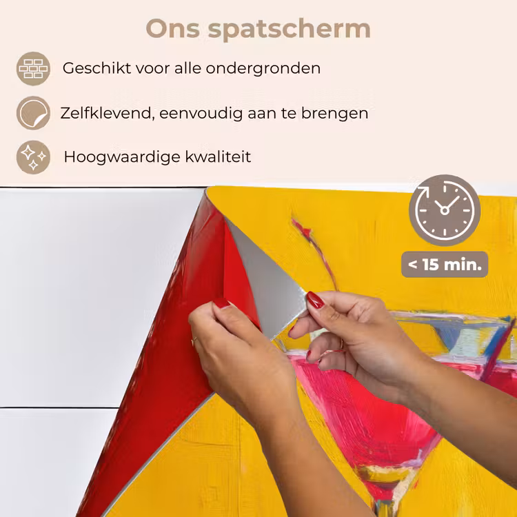 Glazen - Cocktail - Citroen - Kers keuken achterwand spatscherm klein -spatscherm_NL