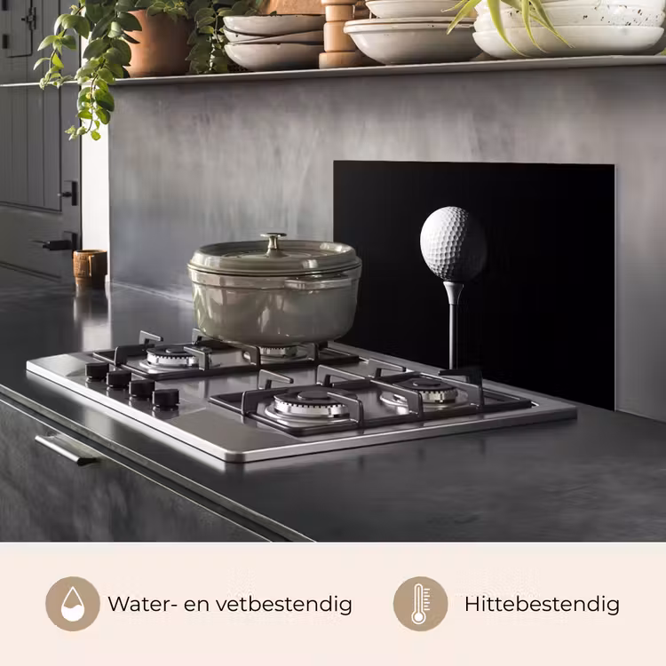 Golfbal - Minimalistisch - Wit keuken achterwand spatscherm klein -usp_NL