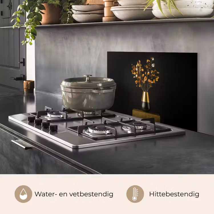Goudbruine - Bladeren - Vaas - Herfstachtig keuken achterwand spatscherm klein -usp_NL