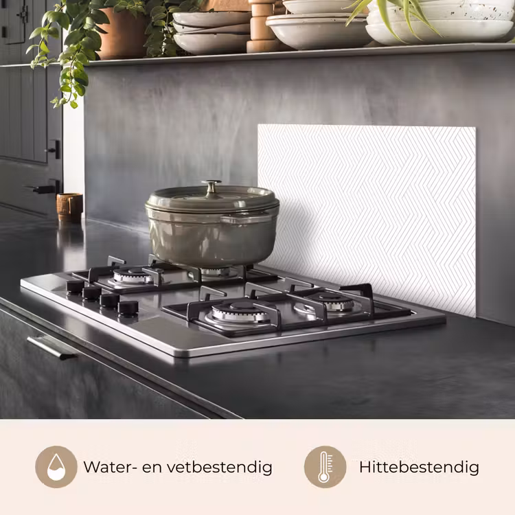 Grafisch - Patroon - Modern keuken achterwand spatscherm klein 900 -usp_NL
