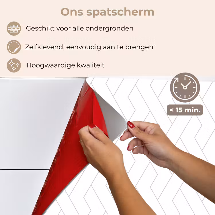 Grafisch - Patroon - Modern keuken achterwand spatscherm klein 900 -spatscherm_NL