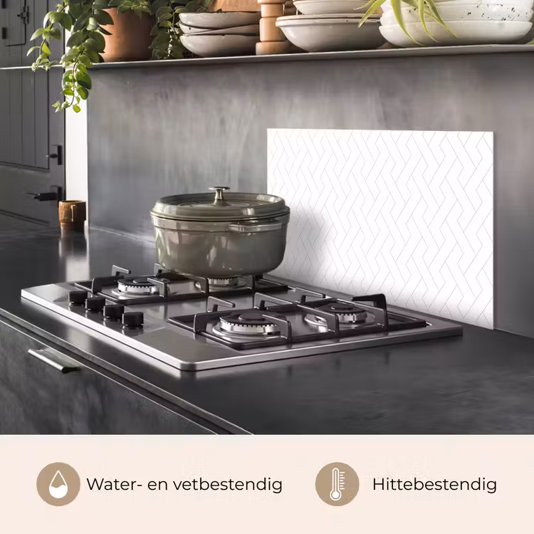 Grafisch - Patroon - Modern keuken achterwand spatscherm klein 900 -usp_NL
