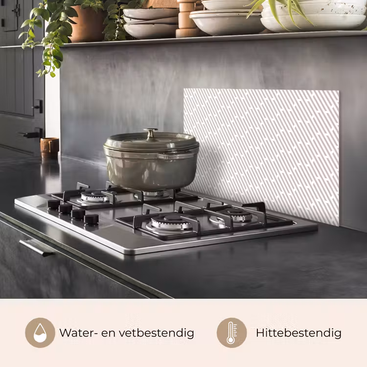 Grafisch - Patroon - Modern keuken achterwand spatscherm klein 900 -usp_NL