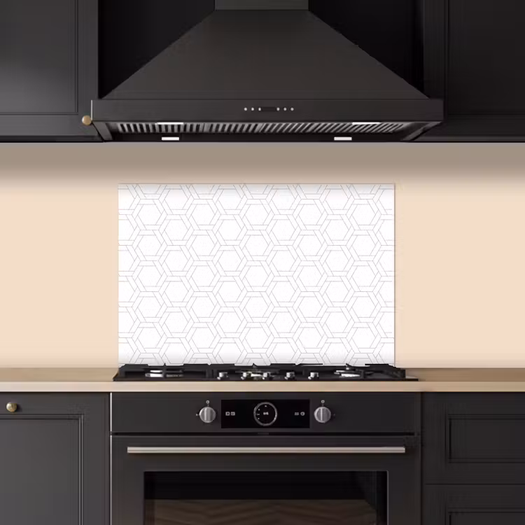 Grafisch - Patroon - Modern keuken achterwand spatscherm klein 900 -sfeer1