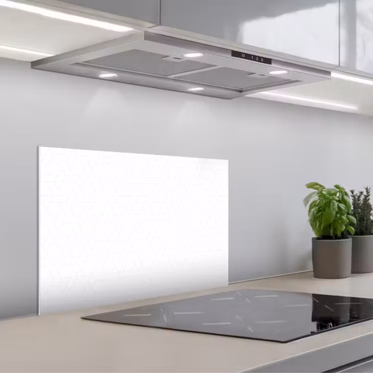 Grafisch - Patroon - Modern - Fijnstijl keuken achterwand spatscherm klein 900 -3d_schuin