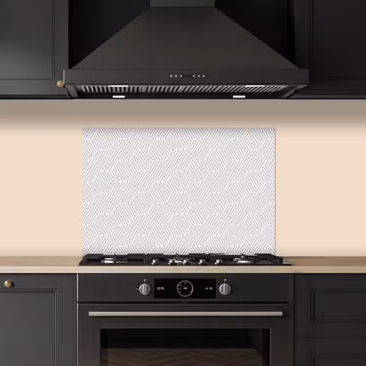 Grafisch - Patroon - Modern -  Geometrisch keuken achterwand spatscherm klein 900 -sfeer1