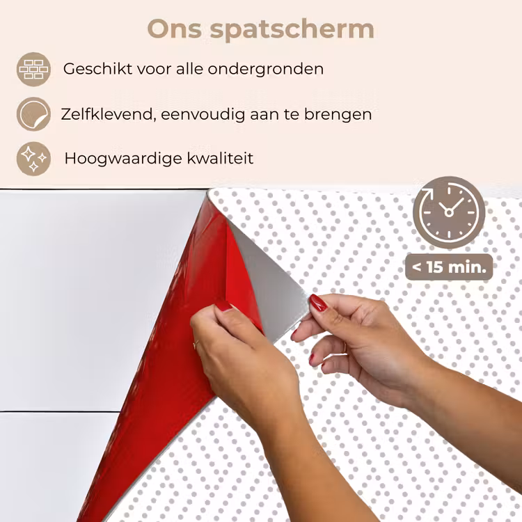 Grafisch - Patroon - Modern - Stippen keuken achterwand spatscherm klein 900 -spatscherm_NL