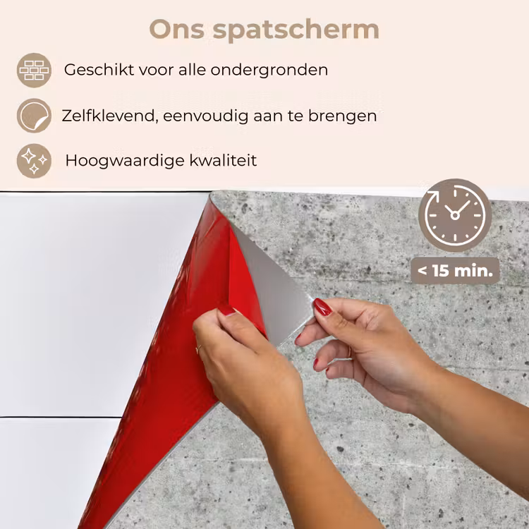 Grijs - Muur - Poriën keuken achterwand spatscherm klein 900 -spatscherm_NL
