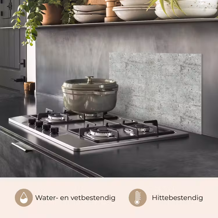 Grijs - Muur - Poriën keuken achterwand spatscherm klein 900 -usp_NL