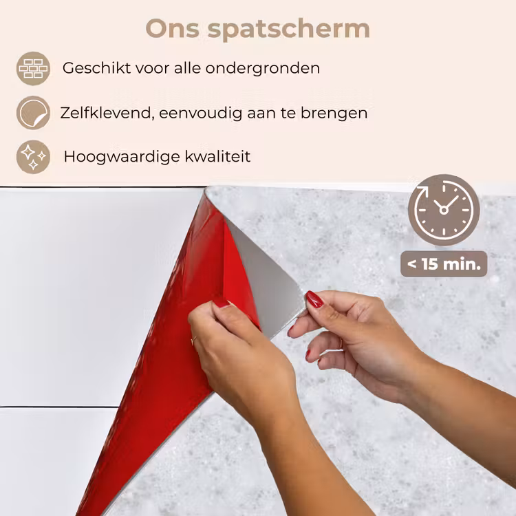 Grijs - Terrazzo-effect - Beton keuken achterwand spatscherm klein 900 -spatscherm_NL