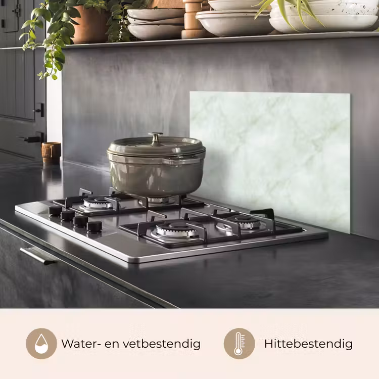 Groen - Marmer - Vloeiende aders keuken achterwand spatscherm klein 900 -usp_NL