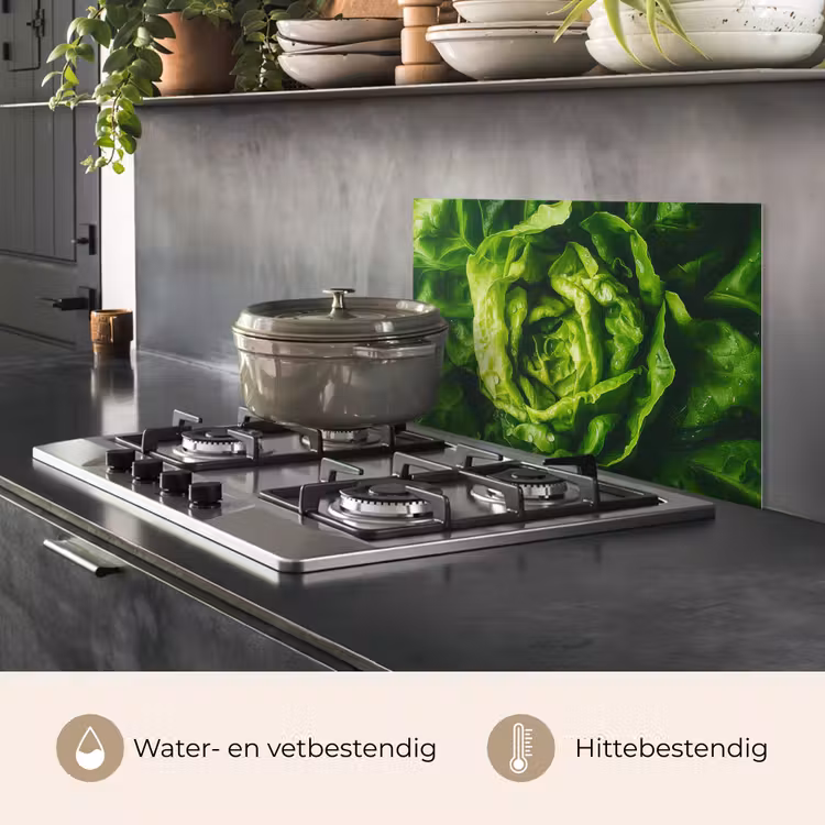 Groente - Sla - Groen keuken achterwand spatscherm klein -usp_NL