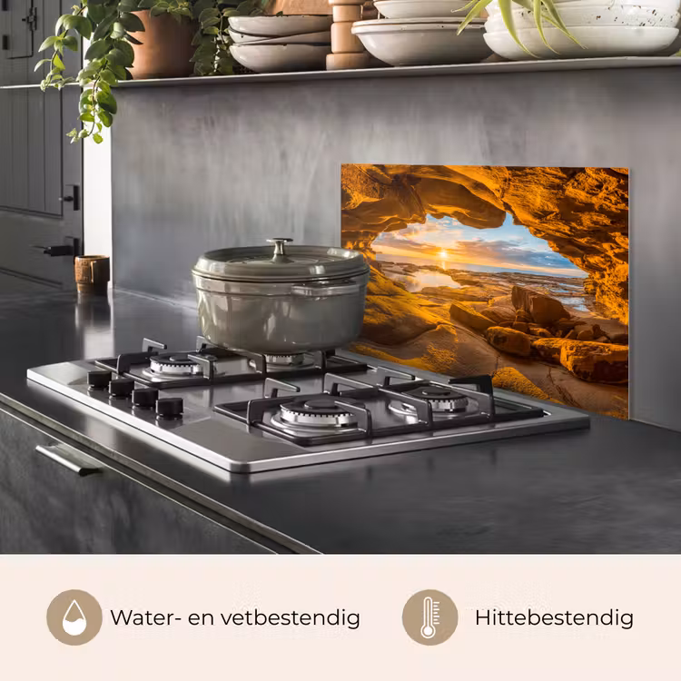 Grot - Zee - Horizon - Zonsondergang keuken achterwand spatscherm klein -usp_NL