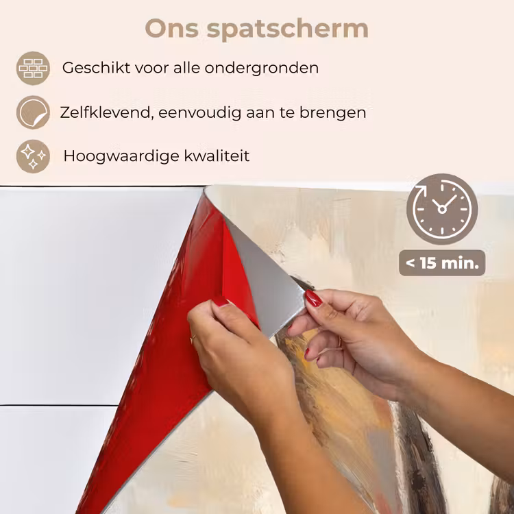 Haas - Oren - Bruin keuken achterwand spatscherm klein -spatscherm_NL