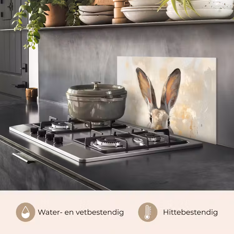 Haas - Oren - Bruin keuken achterwand spatscherm klein -usp_NL