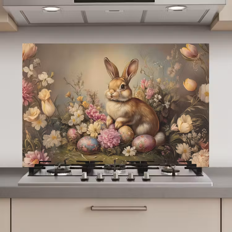 Haas - Stilleven - Bloemen keuken achterwand spatscherm klein -3d_website