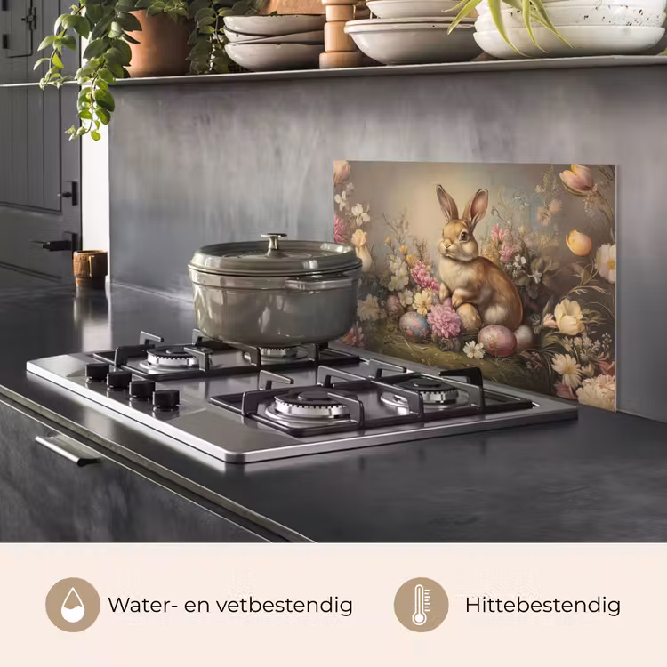 Haas - Stilleven - Bloemen keuken achterwand spatscherm klein -usp_NL