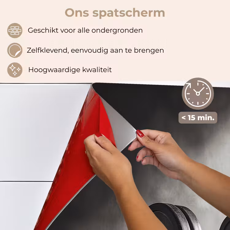 Halter - Gewichten - Zwart keuken achterwand spatscherm klein -spatscherm_NL