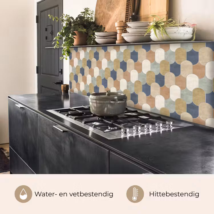 Harmonie - Patroon - Kleurrijk keuken achterwand 2 middel 871 -usp_NL