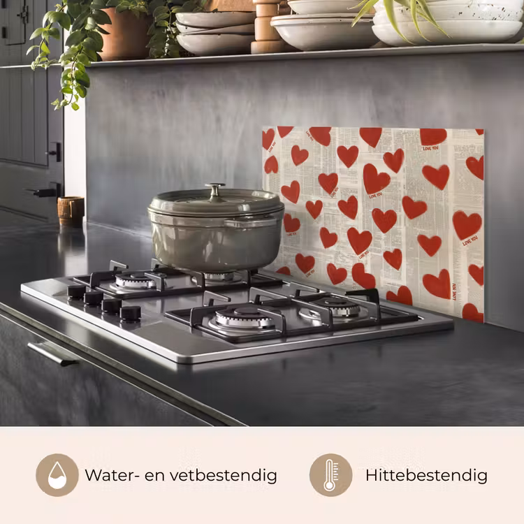 Hartjes - Krant - Loveyou keuken achterwand spatscherm klein -usp_NL