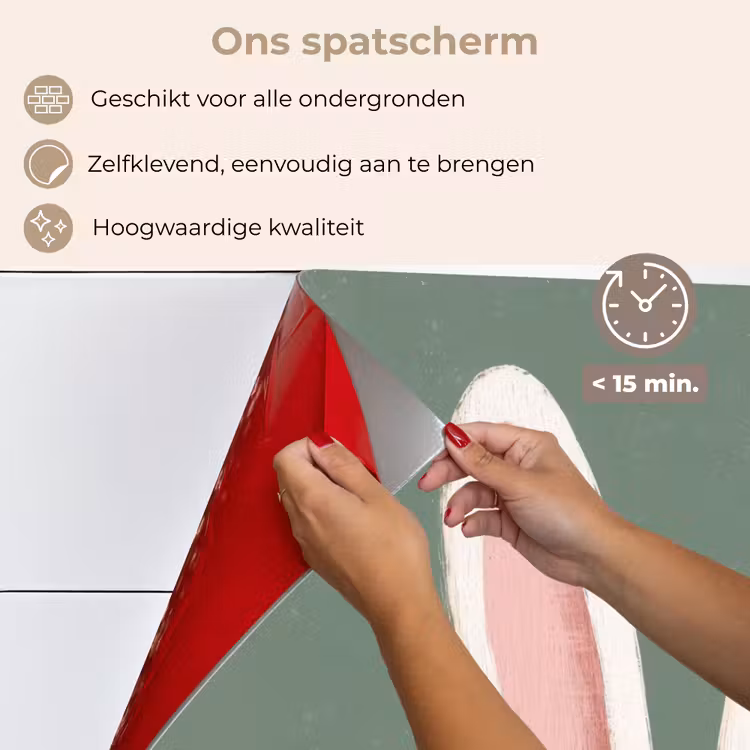 Hazen - Oren - Roze keuken achterwand spatscherm klein -spatscherm_NL