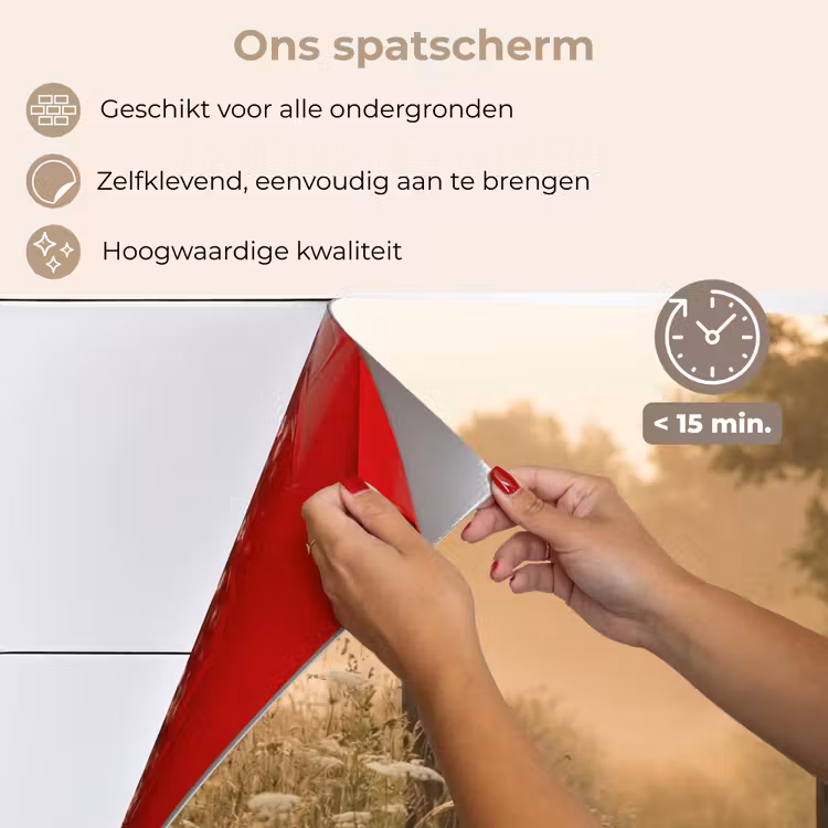 Hek - Natuur - Mist - Veld keuken achterwand spatscherm klein -spatscherm_NL
