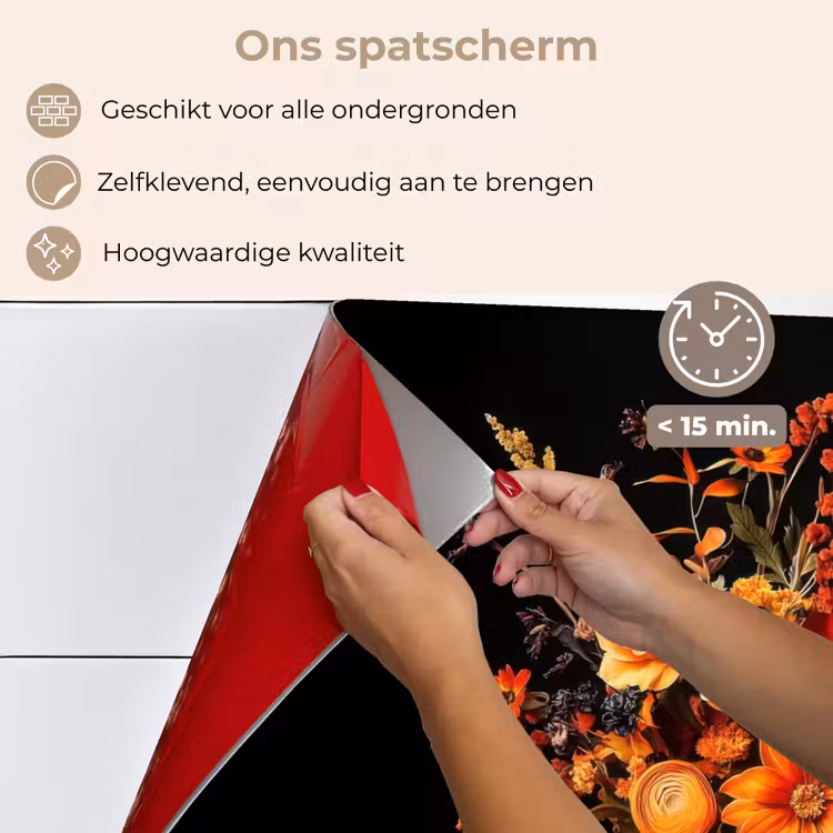 Herfst - Boeket - Oranje keuken achterwand spatscherm klein -spatscherm_NL