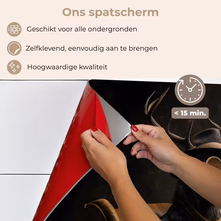 Hert - Zonnebril - Zwart - Pak keuken achterwand spatscherm klein -spatscherm_NL