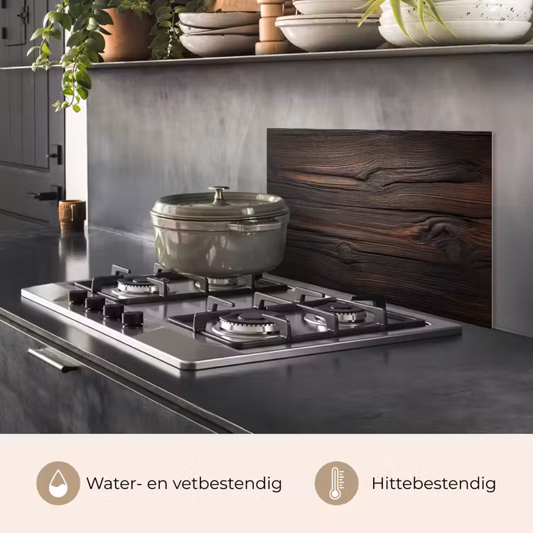 Hout - Grillige nerven keuken achterwand spatscherm klein -usp_NL