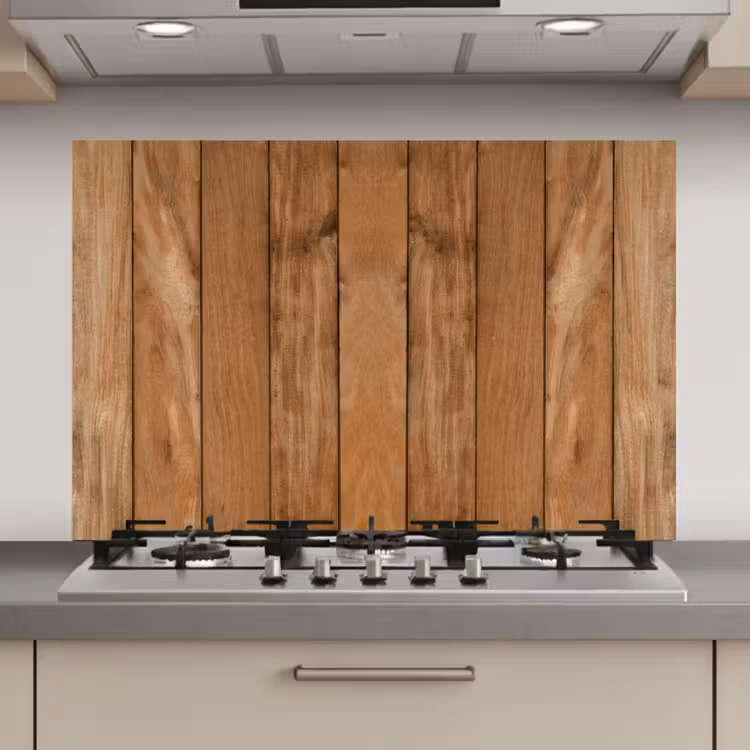 Hout - Naturel - Planken - Structuur keuken achterwand spatscherm klein -3d_website
